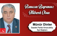 Münür Dinler’in Ramazan Bayramı Mesajı