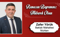 Zafer Yörük’ün Ramazan Bayramı Mesajı