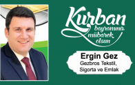 Ergin Gez’in Kurban Bayramı Mesajı