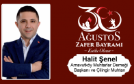 Halit Şenel’in 30 Ağustos Zafer Bayramı Mesajı