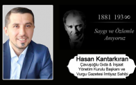 Hasan Kantarkıran’ın 10 Kasım Atatürk’ü Anma Günü Mesajı