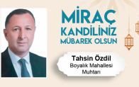 Tahsin Özdil’in Miraç Kandili Mesajı