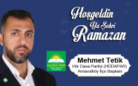 Mehmet Tetik’in Ramazan Ayı Mesajı