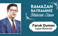 Faruk Duman’ın Ramazan Bayramı Mesajı