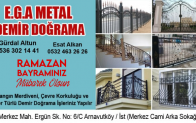 E.G.A Metal Demir Doğrama’dan Ramazan Bayramı Mesajı