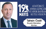 Tahsin Özdil’in 19 Mayıs Atatürk’ü Anma Gençlik ve Spor Bayramı Mesajı