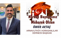 Ömer Aktaş’ın Kurban Bayramı Mesajı