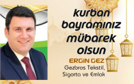 Ergin Gez’in Kurban Bayramı Mesajı