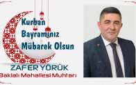 Zafer Yörük’ün Kurban Bayramı Mesajı