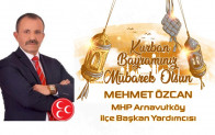 Mehmet Özcan’ın Kurban Bayramı Mesajı