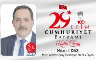 Hikmet Daş’ın Cumhuriyet Bayramı Mesajı