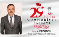 Murat Erdoğdu’nun Cumhuriyet Bayramı Mesajı