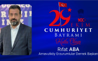 Rıfat Aba’nın Cumhuriyet Bayramı Mesajı