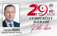 Tahsin Özdil’in Cumhuriyet Bayramı Mesajı