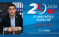 Ümit Süme’nin Cumhuriyet Bayramı Mesajı