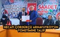 Necati Çördükçü Arnavutköy’ün Yönetimine Talip