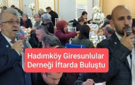 Hadımköy Giresunlular Derneği İftarda Buluştu