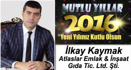 Atlaslar Emlak & İnşaat Yönetim Kurulu Başkanı İlkay Kaymak’ın Yeni Yıl Mesajı