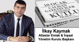 Atlaslar Emlak & İnşaat Yön. Kur. Bşk. İlkay Kaymak’ın 10 Ocak Çalışan Gazeteciler Günü Mesajı