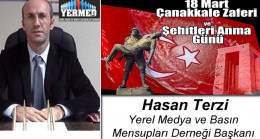 Hasan Terzi’nin 18 Mart Çanakkale Zaferi ve Şehitleri Anma Günü Mesajı