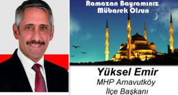 Yüksel Emir’in Ramazan Bayramı Mesajı