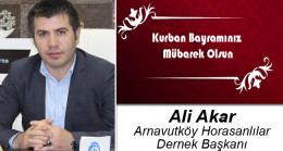 Ali Akar’ın Kurban Bayramı Mesajı