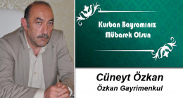 Cüneyt Özkan’ın Kurban Bayramı Mesajı