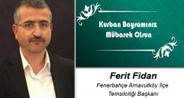 Ferit Fidan’ın Kurban Bayramı Mesajı