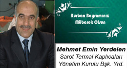 Mehmet Emin Yerdelen’in Kurban Bayramı Mesajı