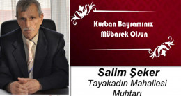 Salim Şeker’in Kurban Bayramı Mesajı