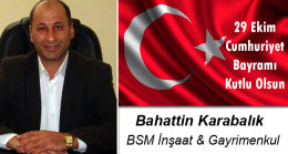 Bahattin Karabalık’ın Cumhuriyet Bayramı Mesajı