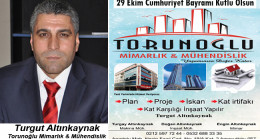 Turgut Altınkaynak’ın Cumhuriyet Bayramı Mesajı