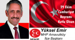 Yüksel Emir’in Cumhuriyet Bayramı Mesajı