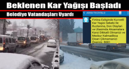 Beklenen Kar Yağışı Başladı