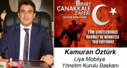 Kamuran Öztürk’ün Çanakkale Zaferi ve Şehitleri Anma Günü Mesajı