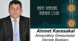 Ahmet Karasakal’ın Miraç Kandili Mesajı
