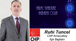 Ruhi Tuncel’in Miraç Kandili Mesajı