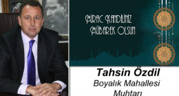 Tahsin Özdil’in Miraç Kandili Mesajı