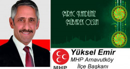 Yüksel Emir’in Miraç Kandili Mesajı