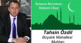 Tahsin Özdil’in Ramazan Bayramı Mesajı