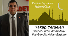 Yakup Yerdelen’in Ramazan Bayramı Mesajı