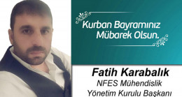 Fatih Karabalık’ın Kurban Bayramı Mesajı