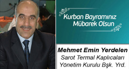 Mehmet Emin Yerdelen’in Kurban Bayramı Mesajı