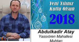 Abdulkadir Atay’ın Yeni Yıl Mesajı