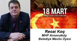Recai Koç’un Çanakkale Zaferi ve Şehitleri Anma Günü Mesajı