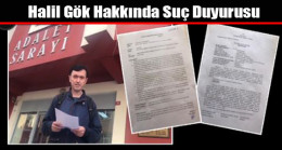 Gazeteci Zafer Kara CHP Çatalca İlçe Başkanı Halil Gök Hakkında Suç Duyurusunda Bulundu