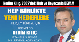 Nedim Kılıç: 2002’deki Ruh ve Heyecanla DEVAM