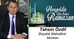 Tahsin Özdil’in Ramazan Ayı Mesajı