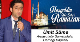 Ümit Süme’nin Ramazan Ayı Mesajı