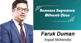 Faruk Duman’ın Ramazan Bayramı Mesajı